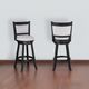 Crown Mark Cecil Black/Dove Swivel Bar Stool-1