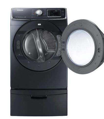 Samsung 6300 Series 7.5 Cu. Ft. Onyx Front Load Gas Dryer-2