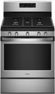 Whirlpool® 30" Fingerprint Resistant Stainless Steel Free Standing Gas Range-0