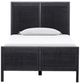 Four Hands Sydney Black Wash Twin Panel Bed-1