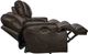 Catnapper® Wembley Chocolate Leather Power Lay Flat Reclining Console Loveseat with Power Adjustable Headrest-5