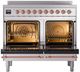 Ilve® Nostalgie II Series 40" Stainless Steel Pro Style Induction Range-1