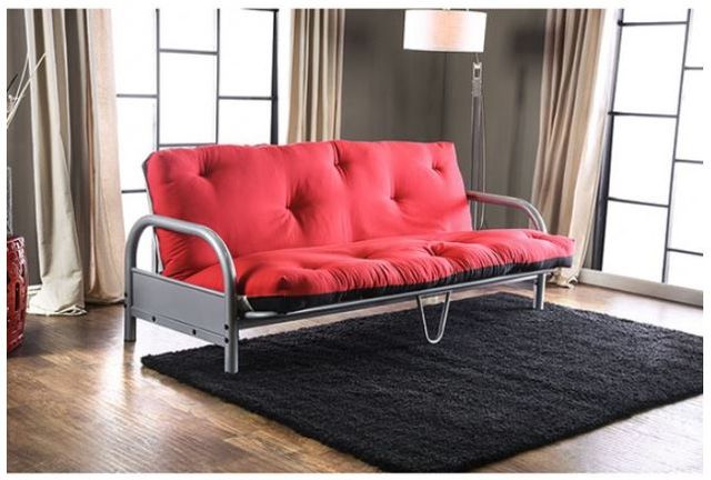 Furniture of America® Aksel Black/Red Futon Mattress-2