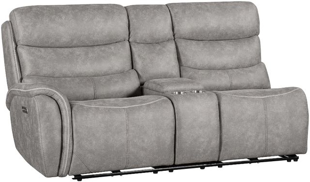New Classic® Home Furnishings Kamari 3-Piece Gray L-Shape Power Reclining Sectional-3