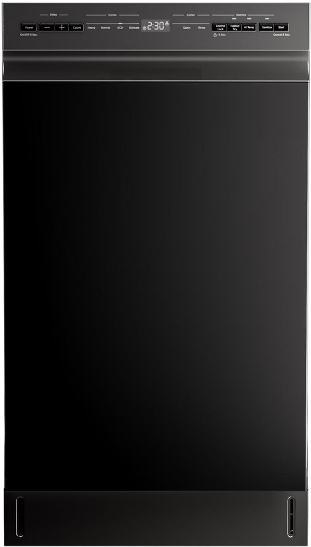 Midea® 18" Black Front Control Built In Dishwasher-0