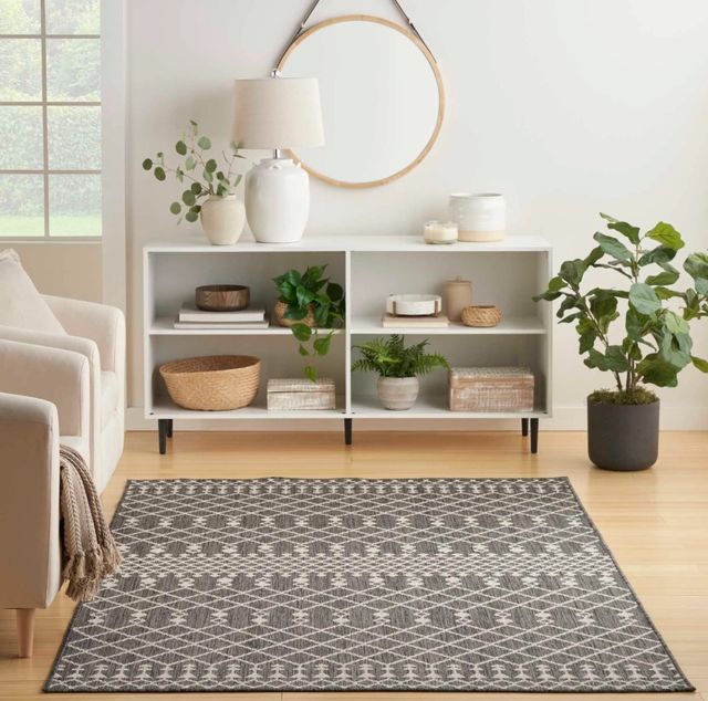 Nourison Home™ Positano Charcoal 5'x7' Style 2 Area Rug-1
