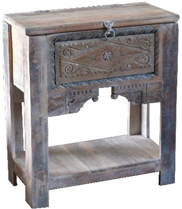 Jaipur Furniture Wdn. Old World Brown Sword Chest-0