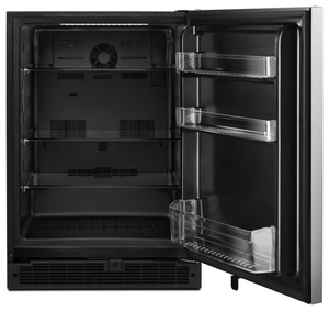 Whirlpool 24 inch 5.1 Cu Ft Fingerprint Resistant Stainless Steel Under the Counter Refrigerator Whirlpool 24 inch 5.1 Cu Ft Fingerprint Resistant Stainless Steel Under the Counter Refrigerator