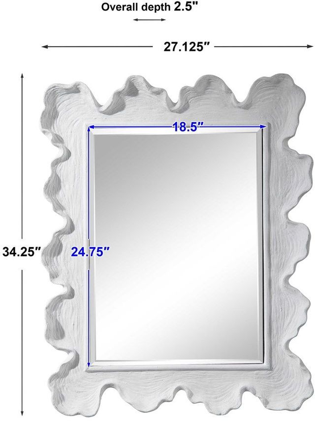 Uttermost® Sea Coral White Mirror-3