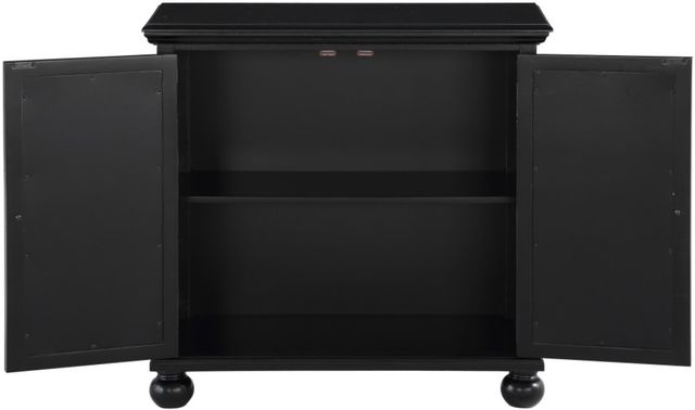 Homelegance® Polly Antique Black Accent Chest with Mirror-3