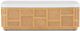Currey & Company Anisa Natural/White Storage Bench-1