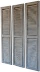 A & B Home Gray Shutter-Style Three-Panel Divider-1