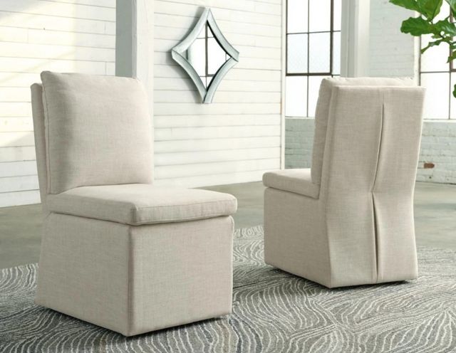 Millennium® by Ashley® Krystanza Oatmeal Side Chair-6