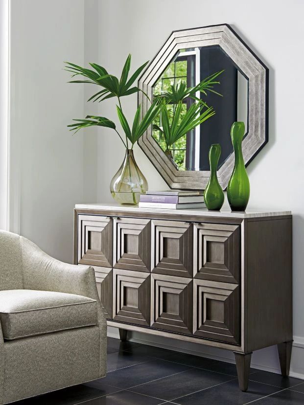 Lexington Home Ariana Latour Charcoal Gray Mirror-1