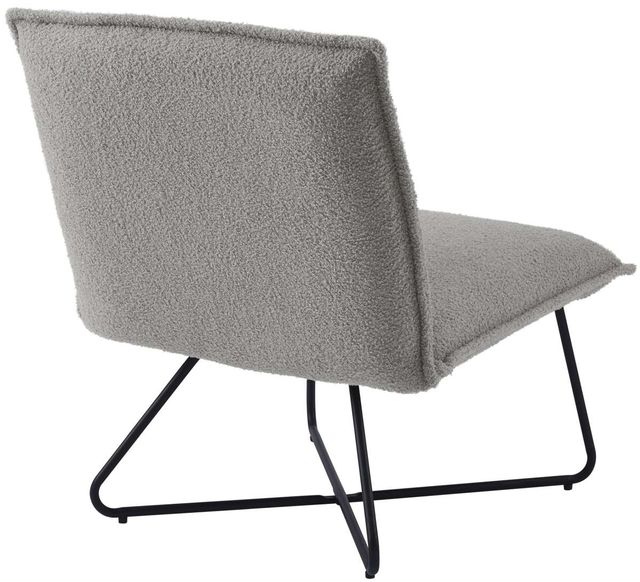 Linon Kenny Gray Sherpa Accent Chair-3