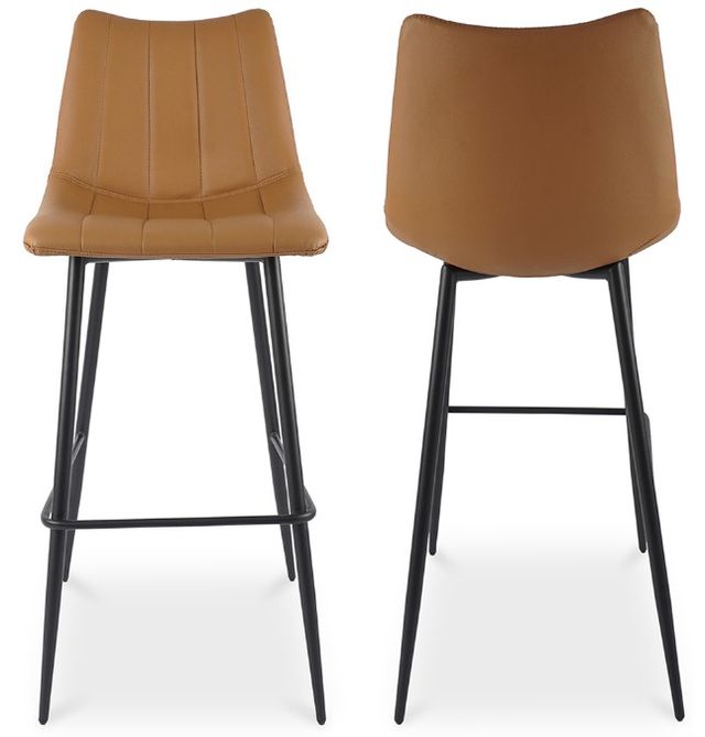 Moe's Home Collection Alibi 2-Piece Tan Barstool Set-1