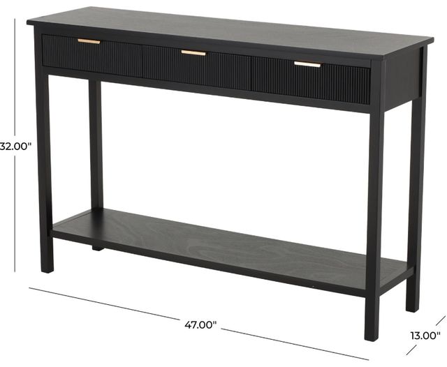 Deco Marche Black 47" Console Table-3