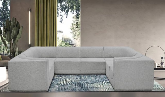 Meridian Furniture Ollie 8-Piece Gray Sectional-3