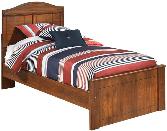 Signature Design by Ashley® Barchan 6-Piece Medium Brown Twin Panel Bed Set-1