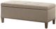 Olliix by Madison Park Light Taupe Shandra II Tufted Top Storage Bench-0