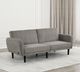 Furniture of America® Aristide Gray Futon Sleeper Sofa-1