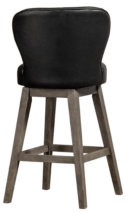 HH2 Home Bandera Brushed Charcoal Swivel Bar Stool-2