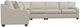 La-Z-Boy® Charlie Oyster Sectional with Custom Layout Options-2