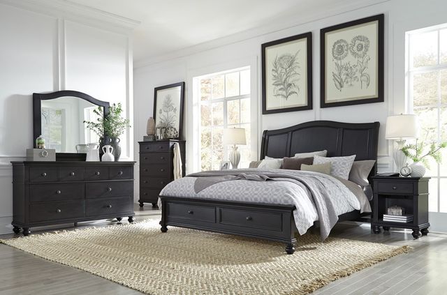 aspenhome® Oxford Black 1-Drawer Nightstand-1