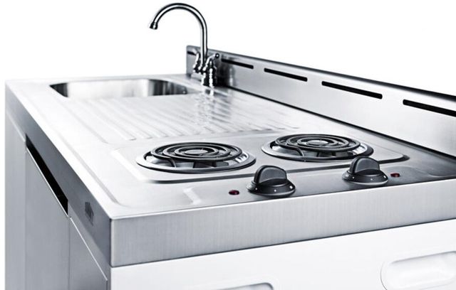 Summit® 60" White All-In-One Mobile Kitchenette-2