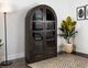 International Furniture Direct Balam Stained Dark Cabinet-1