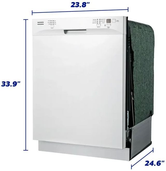 Element® 24" White Front Control Built In Dishwasher -3