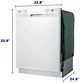 Element® 24" White Front Control Built In Dishwasher -3