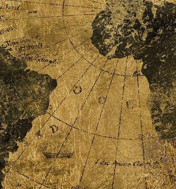 Classy Art Golden Atlas by Cad Designs Wall Art-1