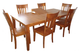 Allwood Furniture Group #89 Medium Oak 7 Piece Dining Set-0