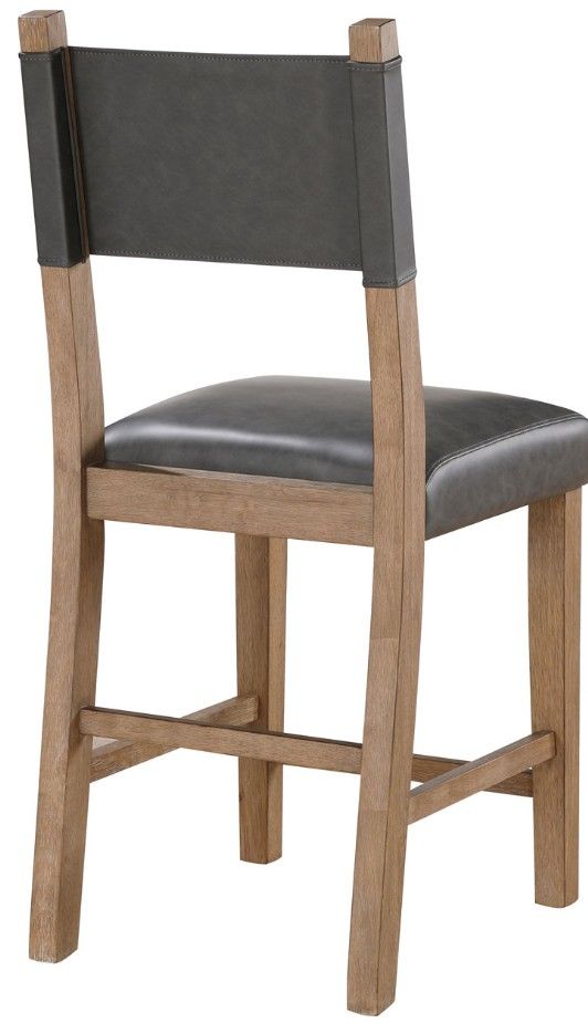 Steve Silver Co. Aubrey Driftwood/Gray Counter Stool-3