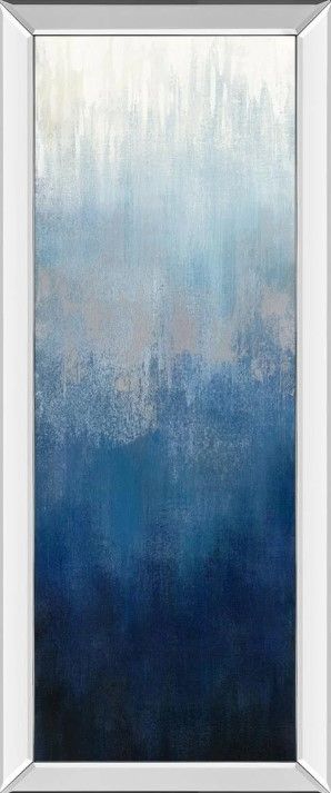 Classy Art Silver Wave II by Silvia Vassileva Mirrored Frame Wall Art-0