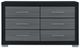 Global Furniture USA Emma Black/Gray Dresser-1