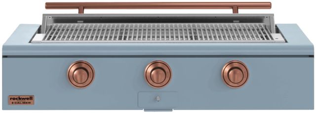 Caliber™ Rockwell Social 3-Burner Bluestone Built-In Natural Gas Grill with Copper Hardware-0