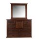 Vintage Furniture Mansion Walnut 4 Piece Queen Bedroom Set-2