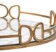 A & B Home Valentina Gold Large Decorative Tray-2