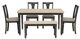 Powell® Willow 6-Piece Gray Dining Set-1