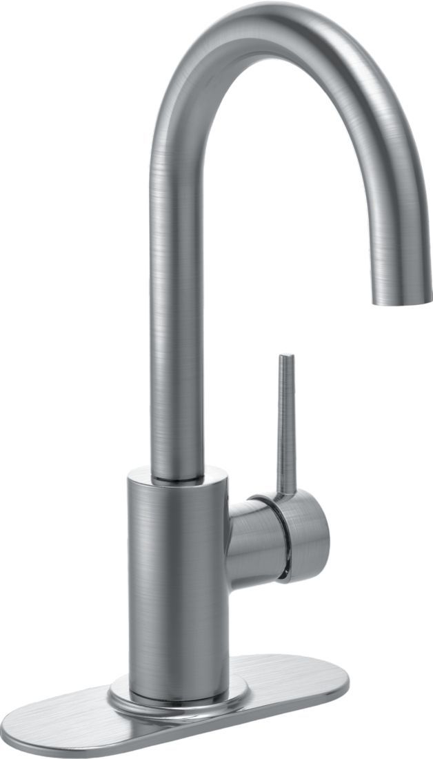 Delta Trinsic® Arctic Stainless True Bar Faucet with Limited Swivel-3
