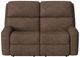 Flexsteel® Customizable Rio Leather Power Reclining Loveseat with Power Headrests-4