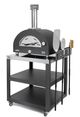 XO 24" Black Countertop Natural Gas and Wood Pizza Oven-3