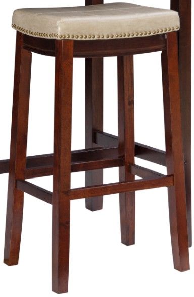 Linon Claridge 3-Piece Beige/Brown Bar Table Set-1