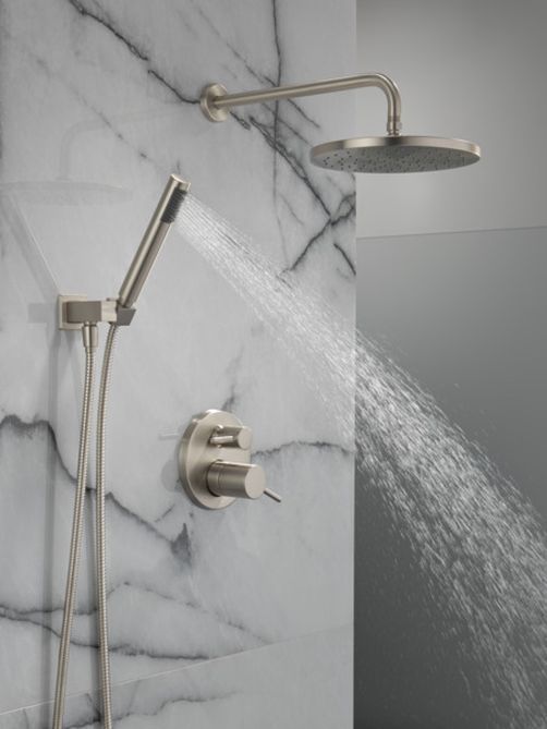 Delta Modern Monitor® 14 Series 17" Spotshield Brushed Nickel Shower with Raincan and Hand Shower-3