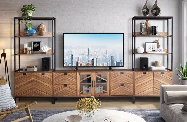 Legends Home Astoria Brown TV Console-1