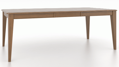 Canadel Customizable Gourmet 82" VE Base Dining Table with One Removable Leaf-0