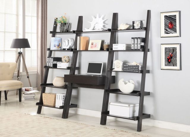 Coaster® Colella Cappuccino 2-Shelf Writing Ladder Desk-3