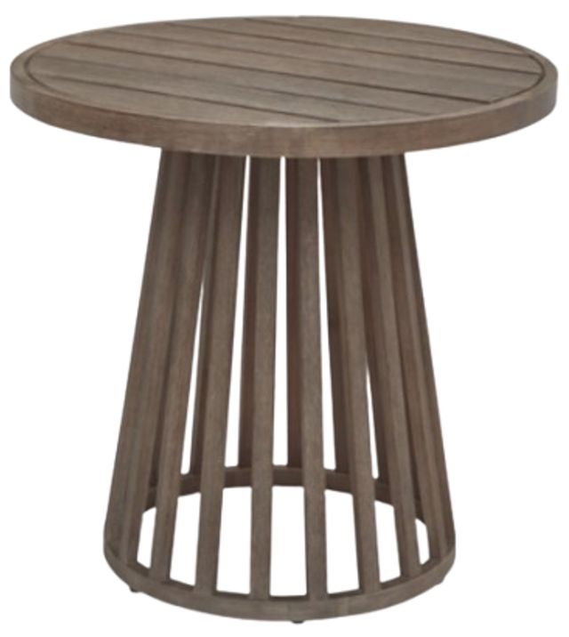 Signature Design by Ashley® Sunset Lake 3-Piece Beige Fabric/Wooden Outdoor Conversation Set-2